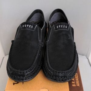 Camel Crown Suede Driving Loafers